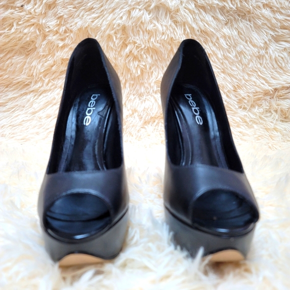 Bebe Peep Toe Platform Heels - Picture 2 of 15